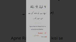 رب کے علاوہ کسی سے ✍🏻🤲🏻 #shortvideo #islamicshorts #explorepage #viralvideo #trendingshorts #share