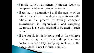 Introduction to Sampling and its technique