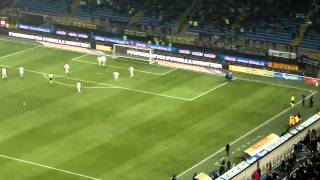 Inter - Roma 5-3 (07.02.2011) - Gol di Thiago Motta (ripresa dallo stadio)