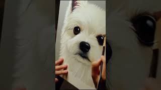 Painting a Cute Fluffy Puppy in Oils