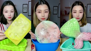 ASMR MUKBANG CABONATED ICE EATING CRUNCHY SOUNDS