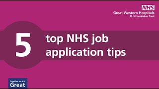 Tips for writing an NHS job application