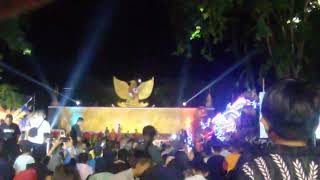 malam tahun baru barongsai di alun-alun kota Probolinggo