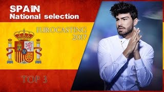 Eurovision 2017 | Spain Preselección Top 3 (Comments)