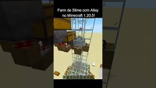 Farm de slime com Allay no Minecraft 1.20.5! #shorts  #minecraft