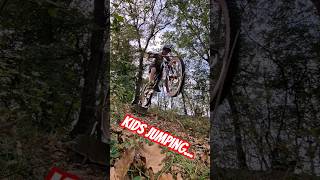 kids jumping #mtb #mtblife #mtbjumps