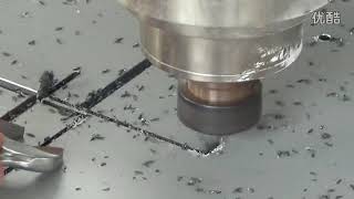 cnc router machine cutting ACP ,PVC , plastic materia