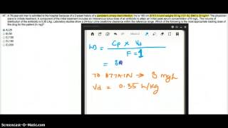 B13 B1 Q47 : CALCULATE LOADING DOSE