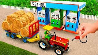 Top diy tractor making mini triple petrol pump construction | diy mini gas station