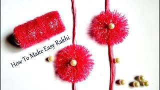 How To Make Rakhi At Home | Easy Handmade Rakhi | Rakhi Making Ideas