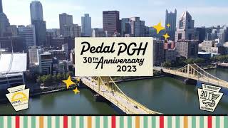 PedalPGH - 30th Anniversary - Pittsburgh's biggest bike ride 8/27/23