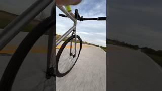 Flat Bar Fixed Gear Bike On Country Roads! #cycling #fixedgear #roadbike #shortvideo