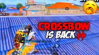 THE CROSSBOW 神 IS BACK 🥶🔥 Daku Montage 🤍 | 4 Fingers + Full Gyroscope | Pubg Mobile | BGMI