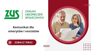 Emeryci i renciści otrzymają listy dotyczące wypłacanych świadczeń - Komunikat prasowy ZUS