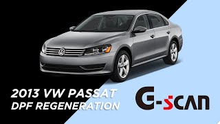 [G-scan] DPF special function on 2013 Volkswagen PASSAT with 2.0L TDI engine