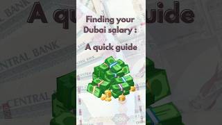 How much salary is good Salary in Dubai? #shorts #guide #beginners #dubai #salary #trending #money