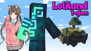 Lp #1 LoliLand Serverida TechnoMagic SkyBlock vijivanyasi - O'zbekcha minecraft #Kayzo