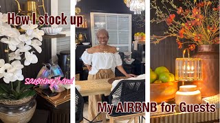 HOW I STOCK MY | AIRBNB FOR GUESTS