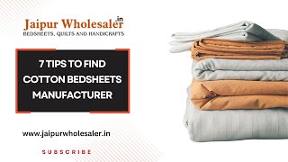 7 Tips to Find Cotton Bedsheets Manufacturer | Jaipur Wholesaler