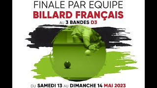 BILLARD FRANCAIS - 3 BANDES PAR EQUIPE - BARBANNEAU - MACQUET