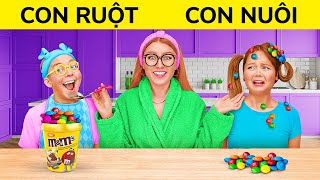 MẸO VẶT NUÔI DẠY CON CÁI VÀ DỤNG CỤ PHẢI THỬ 😱 Thử Thách Ăn Giàu vs Nghèo😍 Một Màu 123 GO