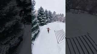 Dancing in the snow fall was such a breathtaking experience in 📍 Almaty 🇰🇿