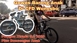 Gowes Bareng Anak Pakai Polygon Xtrada 5 0 2019 2020 !!! Car Free Day Wonosobo