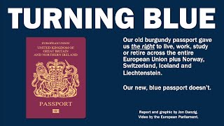 Britain's new, blue passport