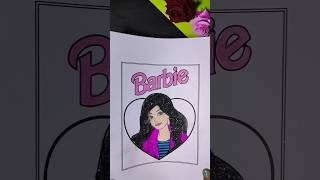 How To Make Barbie Hair Sparkler | cute paper craft  #16 #shorts #shortfeeds #barbie  #artholic