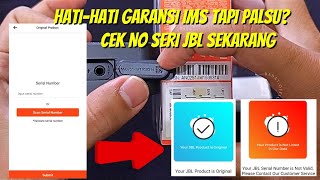 JBL SPEAKER | GARANSI IMS KOK PALSU? COBA CEK DENGAN APLIKASI JBL INDONESIA