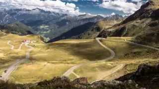 Timelaps / Zeitraffer Aufnahme vom Jaufenpass