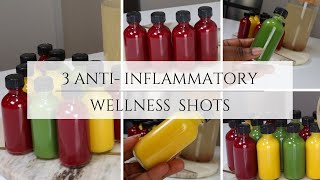 How to make Anti- inflammatory immune booster wellness shots. #wellness #detox #juices #ginger #food