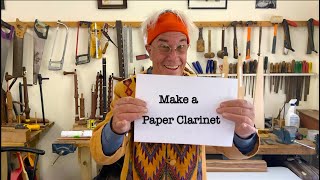 Paper Clarinet - new improved quick making tutorial