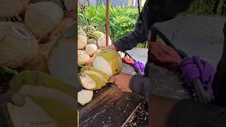 Fresh COCONUT Cutting with Very Sharp Knife #coconut #shorts #viralvideo #fresh #fruit