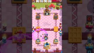 King activation with executioner using fisherman #Clashroyaleshorts