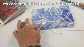 Book Binding explored in Mixed Media Printmaking Course