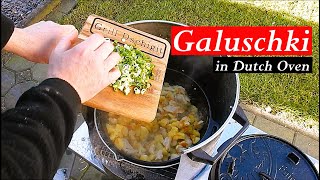 Galuschki ( Klöße ) - Ukrainische Bauer Essen. Gekocht und übergebacken. Dutch Oven Rezepte