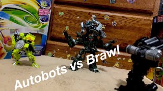 Transformers 2007: Autobots vs Brawl. Stop Motion