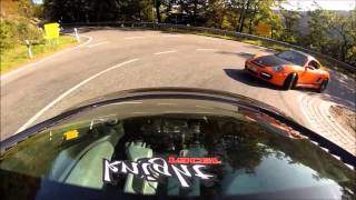 R8 V8 and Cayman S up hill drive Adenau to Nurburg