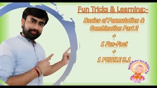 Number Game 9:Fun Learning_Aptitude_Tricks_Permutation Combination_FunFact_Puzzle9.1 #Shakuntaladevi