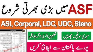 ASF Latest Jobs 2023 Airports Security Force Jobs Upcoming Status