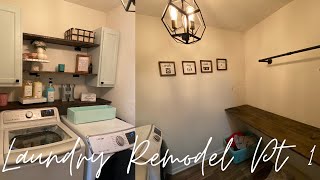 Laundry Room Remodel Part 1 #diy