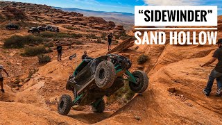 Sand Hollow Trail Guide | “Sidewinder” (rated 7-8?) | Rock Crawling The Maze. RZR Turbo S & Canam X3