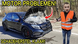 *MOTOR PROBLEMEN* MET ONZE "GECRASHTE" MERCEDES GLA45 AMG! EP. 7