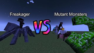 New Freakager vs Mutant Monsters | Minecraft  Mob Battle