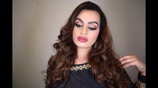 EID MAKEUP 2020 GOLD GLITTER SMOKEY EYES | Kanni Tutorials