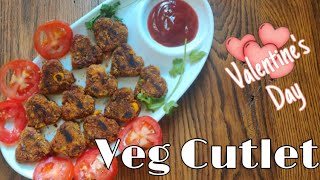 Veg cutlet | Valentine's day special healthy veg cutlet | Ruchira