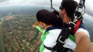 Leira 24 11 2013 - salto duplo em Boituva com a SkyRadical Paraquedismo