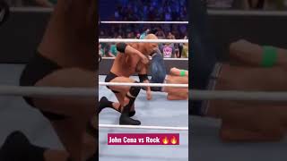 The Rock vs John Cena #shorts #wwe