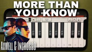 Recreating “More than you know” Axwell & Ingrosso using Garageband App!